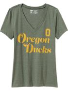 Old Navy Womens College Team V Neck Tee Size L - University Of Oregon