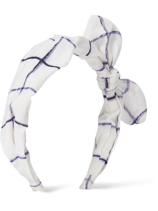 Old Navy Poplin Headband - Window Plaid