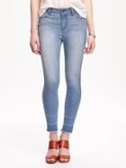 Old Navy Mid Rise Rockstar Raw Hem Jeans For Women - Alturas