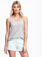 Old Navy Relaxed Racerback Tank For Women - Heather Grey