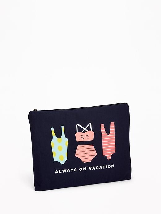 Old Navy Womens Graphic French Terry Bikini Bag For Women Always On Vacation Size One Size
