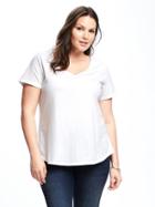 Old Navy Womens Everywear Plus-size V-neck Tee Calla Lilies Size 2x