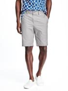 Old Navy Mens Slim Ultimate Khaki Shorts For Men (10) Grayscale Size 33w