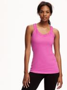 Old Navy Go Dry Racerback Tank For Women - Pinkmanship Neon Poly