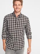 Old Navy Mens Regular-fit Built-in Flex Everyday Oxford Shirt For Men Creme Caramel Size Xs