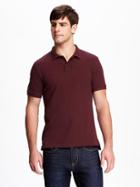 Old Navy Pique Polo For Men - Maroon Red