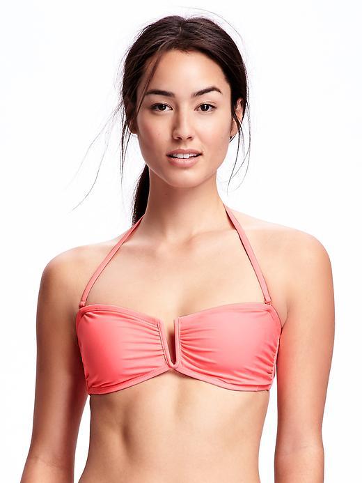 Old Navy Halter Bandeau Bikini Top - Pinker Still