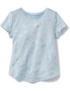 Old Navy Allover Floral Tee - Dragonfly