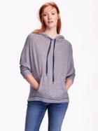Old Navy Womens Relaxed Fit Hoodie Size L Tall - Heather Blue