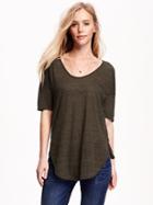 Old Navy Relaxed Tunic Tee For Women - Pasture Present