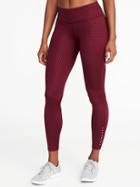 Old Navy Womens Mid-rise Compression Run Leggings For Women Winter Wine Size Xl
