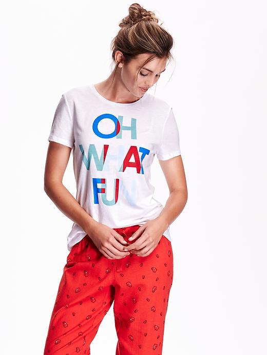 Old Navy Graphic Tee Size L - Bright White