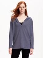 Old Navy Relaxed Hooded Tunic For Women - Lost At Sea Navy