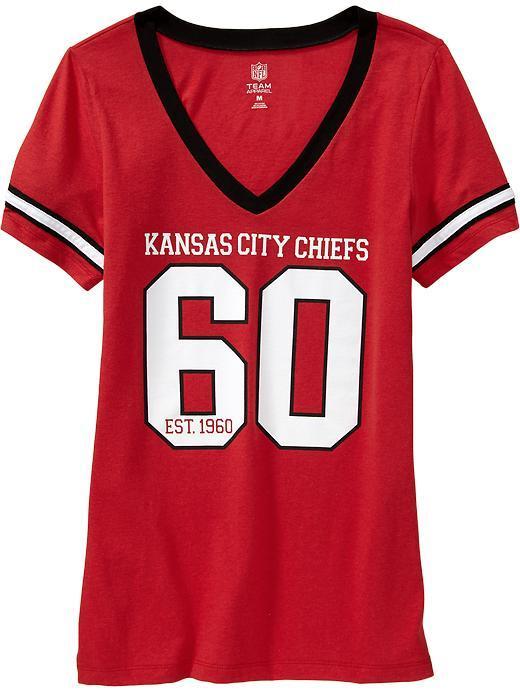 Old Navy Womens Nfl Team V Neck Tees - Chiefs