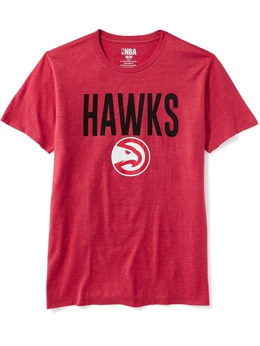 Old Navy Mens Nba Team Tee For Men Hawks Size S
