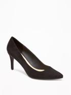 Old Navy Womens Sueded Pumps For Women Black Size 9