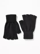 Sweater-knit Fingerless Gloves For Men