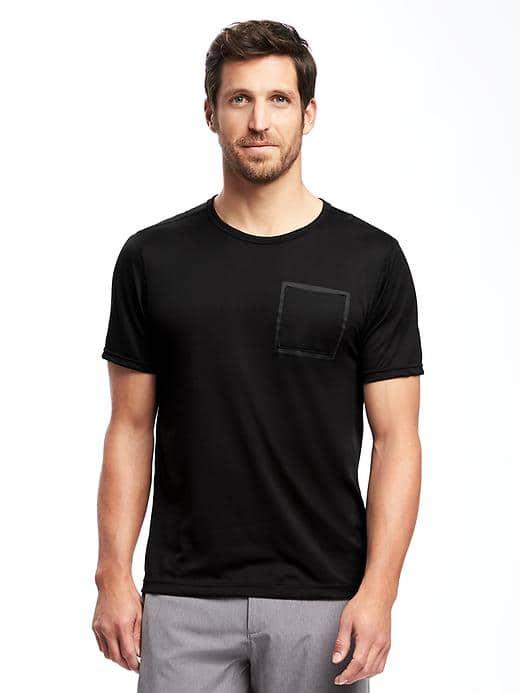 Old Navy Go Dry Cool Pocket Tee For Men - Black