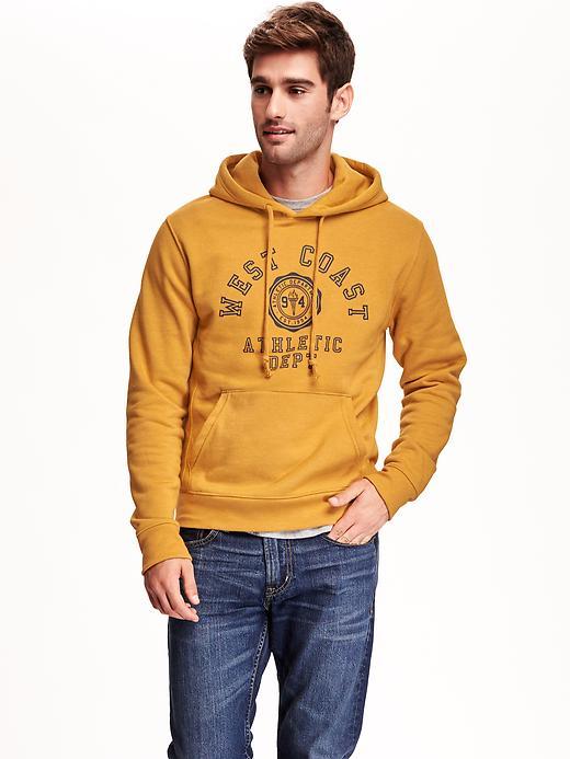 Old Navy Team Style Graphic Pullover Hoodie For Men Size Xxl Big - Yellow