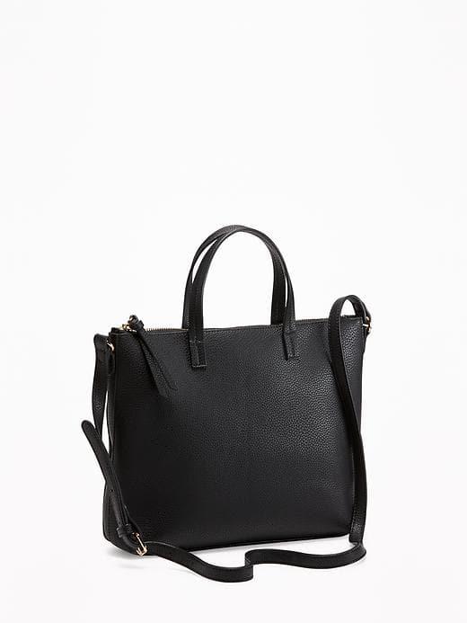 Old Navy Zip Top Crossbody Bag For Women - Black