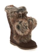 Old Navy Faux Fur Pom Pom Boots Size 10 - Bear Hug