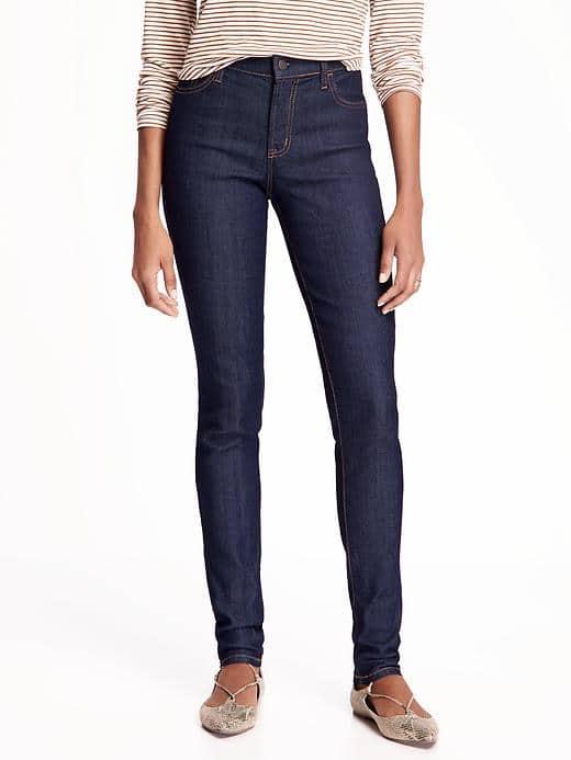 Old Navy Mid Rise Super Skinny Jeans For Women - Rinse