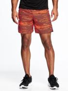 Old Navy Go Dry Fitted Running Shorts For Men 7 - Bright Orange