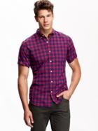 Old Navy Mens Slim Fit Classic Shirt Size Xxl Big - Just Beet It