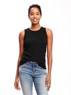 Old Navy Semi Fitted Tank For Women - Black
