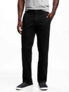 Old Navy Mens Straight Ultimate Built-in Flex Khakis For Men Black Size 33w