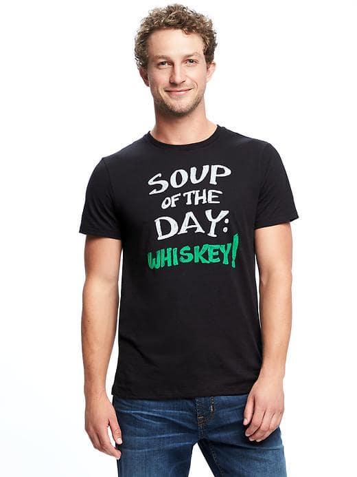 Old Navy St. Patricks Day Tee For Men - Blackjack