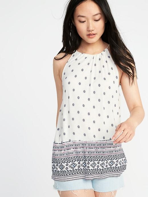 Old Navy Womens Suspended-neck Swing Top For Women White Size Xl