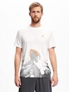 Old Navy Go Dry Cool Graphic Tee For Men - Bright White