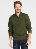 Old Navy Sweater Fleece 1/4 Zip Pullover For Men - Another Green World