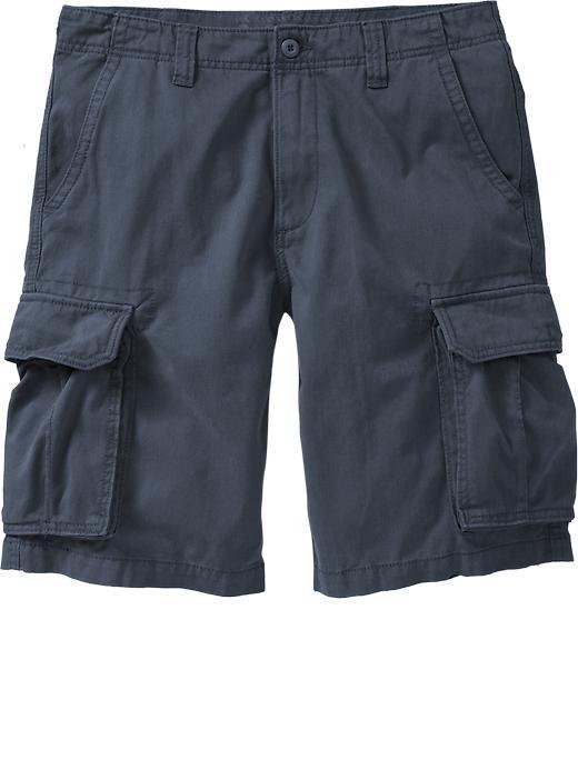 Old Navy Mens Broken In Cargo Shorts 10" - Dusty Blue
