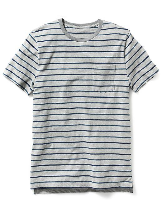 Old Navy Short Sleeve Pocket Tee - Heather Grey