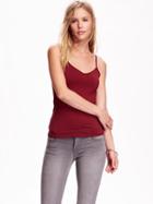 Old Navy V Neck Cami Size L Petite - Red Velvet