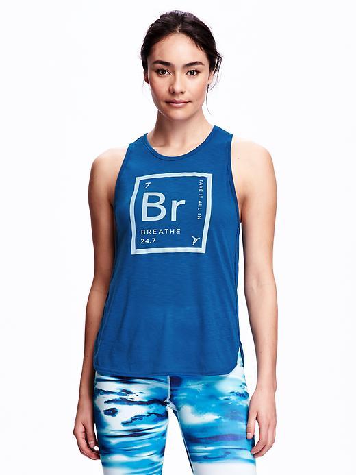 Old Navy Go Dry Sleeveless Graphic Tee - Delta Hand