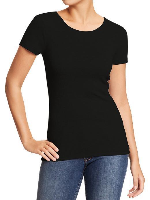 Old Navy Womens Perfect Crew Neck Tees - Blackjack