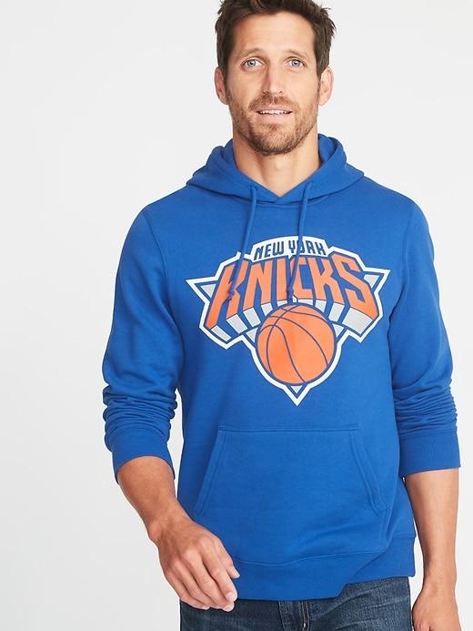 Old Navy Mens Nba Team-graphic Pullover Hoodie For Men New York Knicks Size L