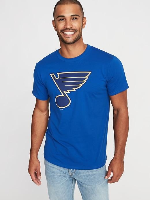 Old Navy Mens Nhl Team Graphic Tee For Men St. Louis Blues Size S