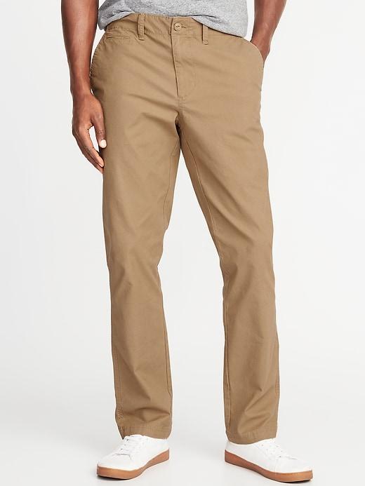 Old Navy Mens Straight Lived-in Built-in Flex Khakis For Men Craig';s Castle Size 42w