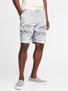 Old Navy Mens Printed French-terry Drawstring Shorts For Men Photoreal Multi Size Xxl