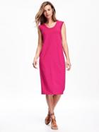 Old Navy Knit Midi Shift Dress For Women - First Kiss