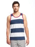 Old Navy Striped Slub Knit Tank For Men - The New Navy