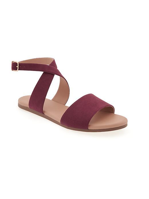 Old Navy Sueded Sandal For Women - Ron Burgundy