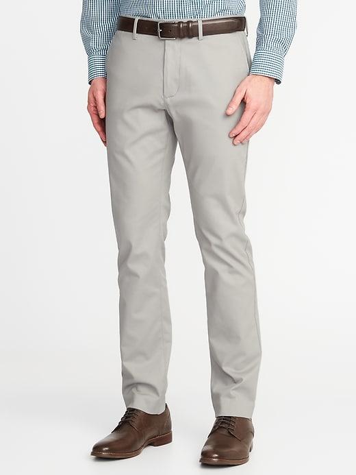 Old Navy Mens Slim Signature Built-in Flex Non-iron Pants For Men Street Size 34w