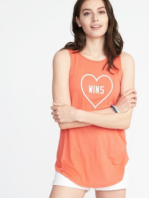 Old Navy Womens High-neck Swing Tank For Women Love Wins Size Xxl