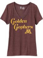 Old Navy Womens College Team V Neck Tee Size L - Minnesota