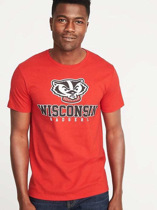 Old Navy Mens College Team Graphic Tee For Men Wisconsin Size Xxl